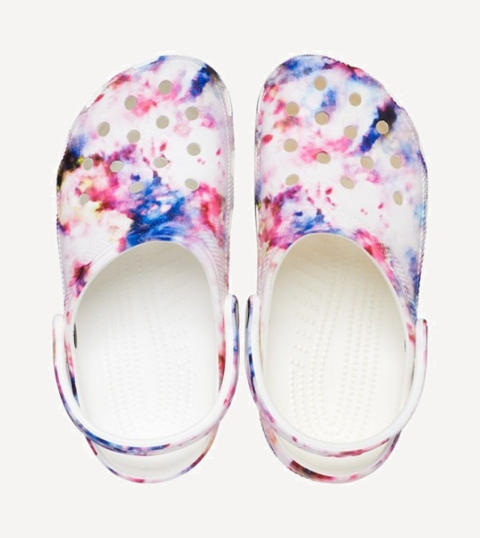 Сабо Classic Tie Dye Graphic  (EU 39-40 M7W9 СМ 24.6; garnet/multi)